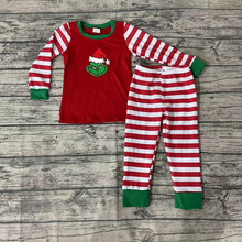Load image into Gallery viewer, Boys grin Christmas pajamas
