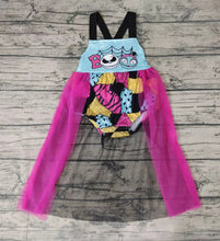 Load image into Gallery viewer, Baby girls Halloween tutu boo rompers