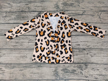 Load image into Gallery viewer, Baby girls Fall Leopard jackets cardigans Tops