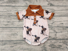 Load image into Gallery viewer, Baby Boys Rodeo Horse Western Rompers
