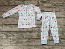 Load image into Gallery viewer, Baby Boys Green Christmas Santa Cookie Pajamas Clothes Sets