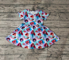 Load image into Gallery viewer, Baby Girls Black Mermaid Short Sleeve Dresses