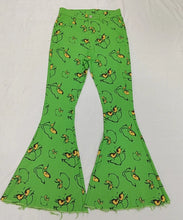 Load image into Gallery viewer, Adult Women Christmas Frog Face Denim Bell Pants Jeans