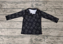 Load image into Gallery viewer, Baby Boys Black Smile Long Sleeve Zip Pullovers Tops