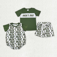 Load image into Gallery viewer, Baby Boys Papa's Boy Brother Designs Clothing Sets