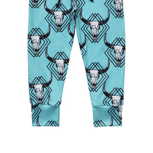 Load image into Gallery viewer, Baby Boys Western Blue Cowskull Pants