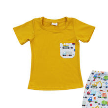 Load image into Gallery viewer, Baby Boys Excavator Pockets shorts sets