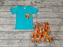 Load image into Gallery viewer, Baby Boys Summer Western Cow Pockets Shorts Sets