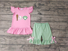 Load image into Gallery viewer, Baby Girls Baseball Summer Shorts Sets