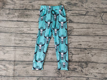 Load image into Gallery viewer, Baby Boys Western Blue Cowskull Pants