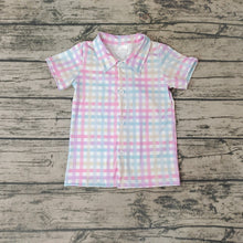 Load image into Gallery viewer, Baby Boys Plaid Spring Short Sleeve Shirts Tops