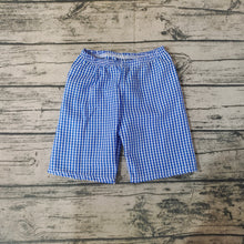 Load image into Gallery viewer, Baby Boys Blue Plaid Seersucker Fabric Shorts