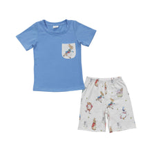 Load image into Gallery viewer, Baby Boys Easter Rabbit Pocket Tops Shorts Clothes Sets