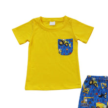 Load image into Gallery viewer, Baby Boys Summer Tractor Pockets Shorts Sets