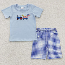 Load image into Gallery viewer, Baby Boys 4th Of July Dog Shorts Clothes Sets