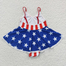 Load image into Gallery viewer, Baby Girls 4th Of July One Pieces Swimsuits
