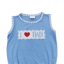Load image into Gallery viewer, Baby Boys I Love Dad Rompers