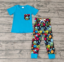 Load image into Gallery viewer, Baby Boys Pocket Tee Shirt Smile Pants Clothes Sets