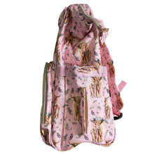 Load image into Gallery viewer, Adult mommy pink heifer cow floral backbags bags