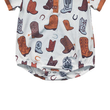 Load image into Gallery viewer, Baby Boys Boots Western Rompers