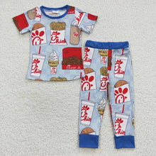 Load image into Gallery viewer, Baby Boys Chips Blue Color Pants Pajamas Clothes sets