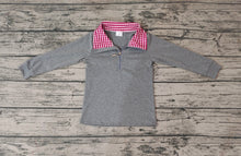 Load image into Gallery viewer, Baby Boys Red Plaid Long Sleeve Pullover Tee Shirt Top