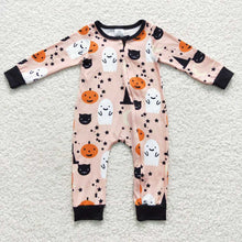 Load image into Gallery viewer, Baby Boys Halloween Ghost Pumpkin Rompers
