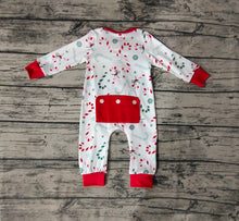 Load image into Gallery viewer, Baby Boys Candy Cane Christmas Rompers