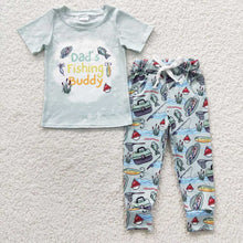 Load image into Gallery viewer, Baby Boys Daddy Fishing Pants Clothes Sets