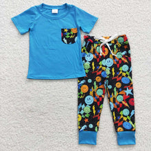Load image into Gallery viewer, Baby Boys Pocket Tee Shirt Smile Pants Clothes Sets