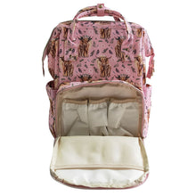 Load image into Gallery viewer, Adult mommy pink heifer cow floral backbags bags