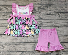Load image into Gallery viewer, Baby Girls Big Sister Bows Tunic Top Ruffle Shorts Clothes Sets