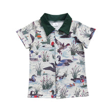 Load image into Gallery viewer, Baby Boys Duck Short Sleeve Button Up shirts