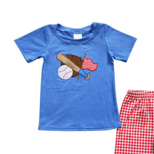 Load image into Gallery viewer, Baby Boys Baseball Summer Shorts Sets Clothes Sets
