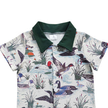 Load image into Gallery viewer, Baby Boys Duck Short Sleeve Button Up shirts