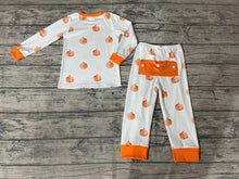 Load image into Gallery viewer, Baby Boys Pumpkin Fall Shirt Pants Jammies Pajamas Clothes Sets