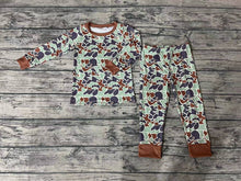 Load image into Gallery viewer, Baby Boys Green Camo Long Sleeve Top Pants Pajams Clothes Sets