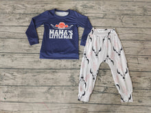Load image into Gallery viewer, Baby Boys mama little man pants Fall spring clothes sets