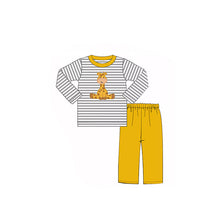 Load image into Gallery viewer, Baby boys giraffe pajamas pants clothes sets