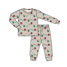 Load image into Gallery viewer, baby kids Christmas lights pajamas clothing sets