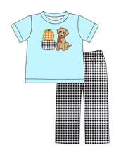 Load image into Gallery viewer, Baby boys dog pumpkin pajamas pants clothes