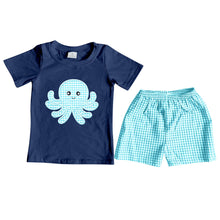 Load image into Gallery viewer, Baby Boys summer octopus shorts sets clothes sets