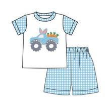 Load image into Gallery viewer, Baby Boys Easter Bunny Tractor shorts sets