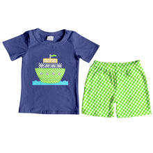 Load image into Gallery viewer, Baby Boys Boats summer shorts sets