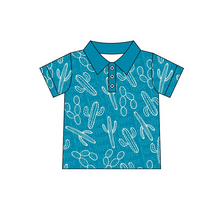 Load image into Gallery viewer, Baby Boys western cactus buttons shirts