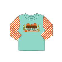 Load image into Gallery viewer, Baby boys pumpkin tractor shirts