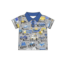 Load image into Gallery viewer, Baby Boys Vehicle short sleeve shirts tops