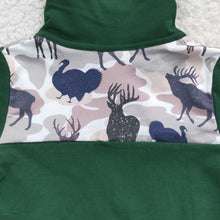 Load image into Gallery viewer, Baby Boys Deer Camo Zip Pullover Tee Shirts Tops