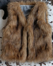 Load image into Gallery viewer, Brown Fur Vest