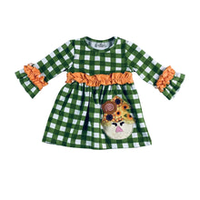 Load image into Gallery viewer, Baby girls Halloween scarecrow knee length dresses